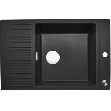 Keittiöallas Reginox Paris 78 Musta Hopeinen