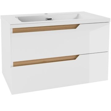 Kalustekokonaisuus Kielle Oudee 80 valkoinen/tammi