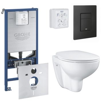 WC-sarja Grohe Rapid SLX + Bau Ceramic + Grohe Even Phantom Musta