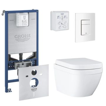 WC-sarja Grohe Rapid SLX + Euro Ceramic + Grohe Skate Cosmopolitan valkoinen