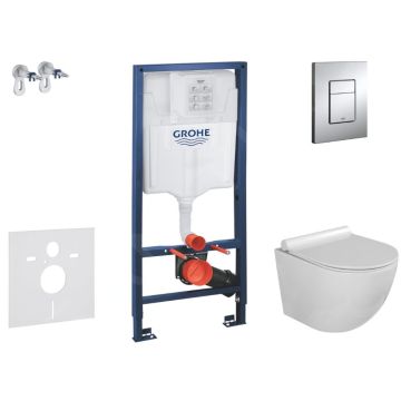 WC-sarja Grohe Rapid SL + Kielle Gaia Compact + Grohe Skate Cosmopolitan kromi
