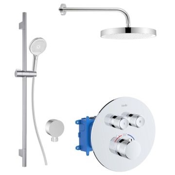 Seinään asennettava suihkusetti Kielle Oudee 20627SPT10 kromi