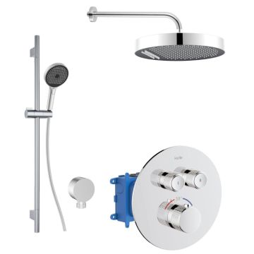 Seinään asennettava suihkusetti Kielle Oudee 20627SPT20 kromi