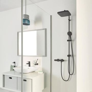 Suihkusetti Grohe Vitalio Comfort 250 Flex mattamusta