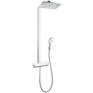 Suihkusetti Hansgrohe Raindance Select E 360 1jet suihkuputki valkoinen/kromi