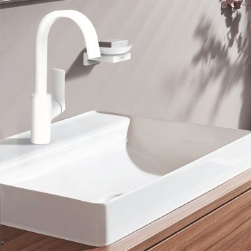 Pesuallashana Hansgrohe Vivenis 210 pohjaventtiilillä matta valkoinen