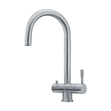 Keittiöhana Franke Eos Clear Water ruostumaton teräs + vedensuodatin