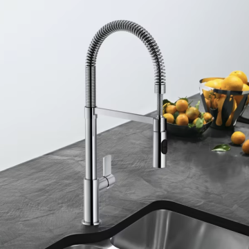 Keittiöhana Franke Fox Pro kromi, jossa on ulosvedettävä käsisuihku
