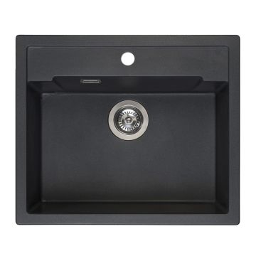 Keittiöallas Reginox Amsterdam 54 Tapwing Black Silvery