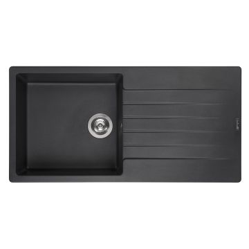 Keittiöallas Reginox Harlem 10 Musta Hopeanhohtoinen