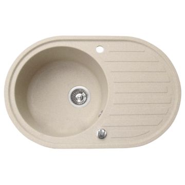 Keittiöallas Franke Ronda ROG 611 beige, jossa kiertonuppi