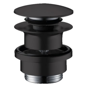 Pesualtaan pohjaventtiili Hansgrohe push-open mattamusta