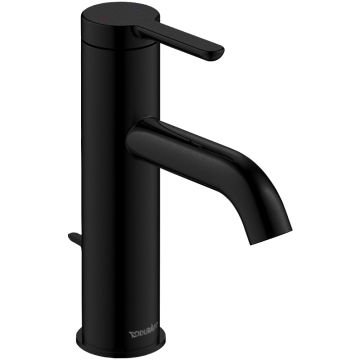 Pesuallashana Duravit C.1 C11020001 M-Size mattamustalla pohjaventtiilillä