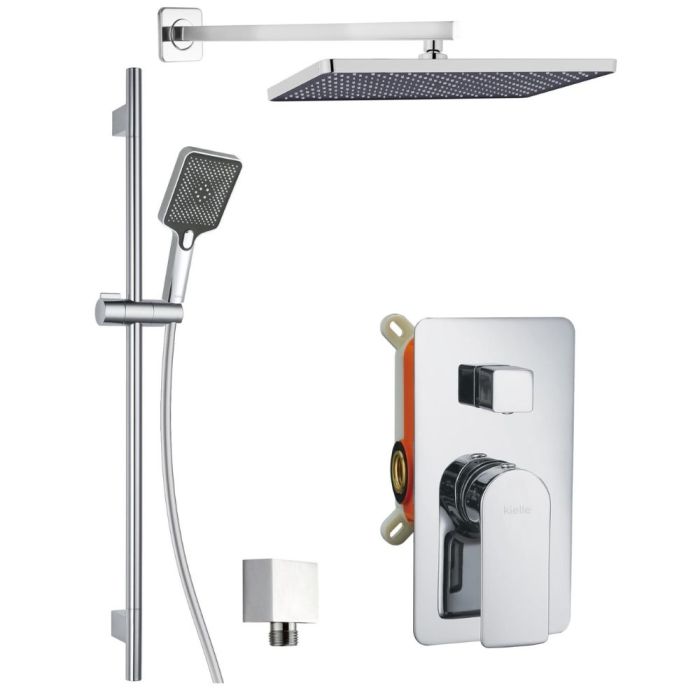 Seinäasennettava suihkusetti Kielle Vega 20618SP10 kromattu