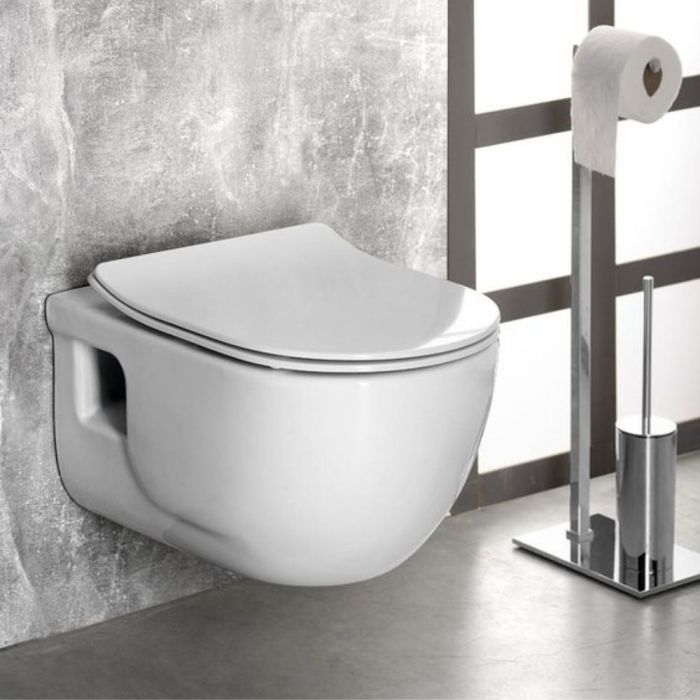 Seinä-WC-istuin Sapho BRILLA Rimless valkoinen
