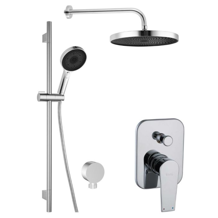 Seinäasennettava suihkusetti Kielle Harmonia 20623SP20 kromattu