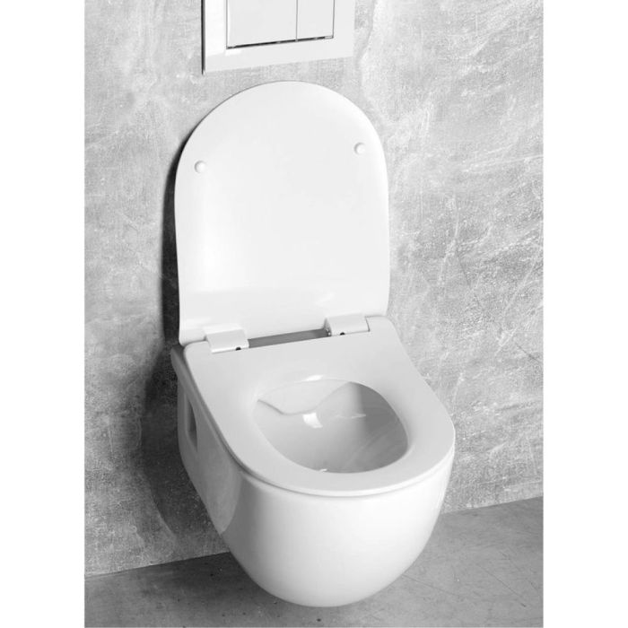 Seinä-WC-istuin Sapho BRILLA Rimless valkoinen