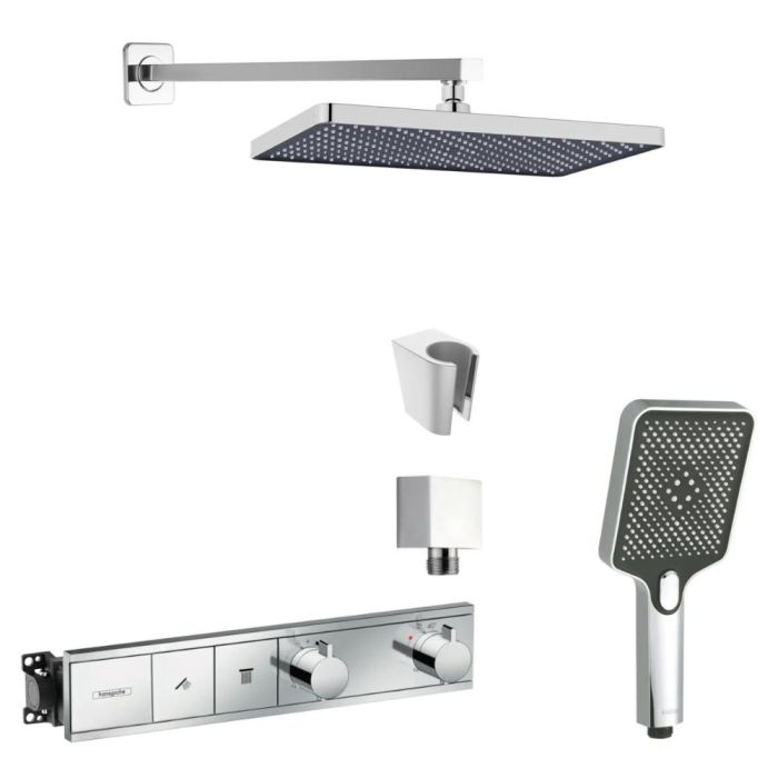 Seinäsisäinen suihkusetti Hansgrohe RainSelect + Kielle Vega kromi