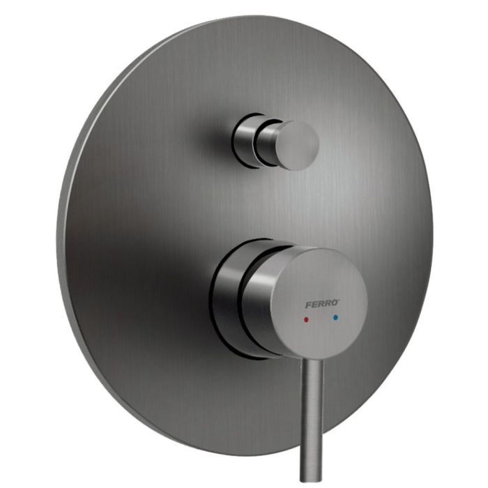 Seinäsisäinen suihkusetti Novaservis Ferro Ciriculus 2F Gun Metal