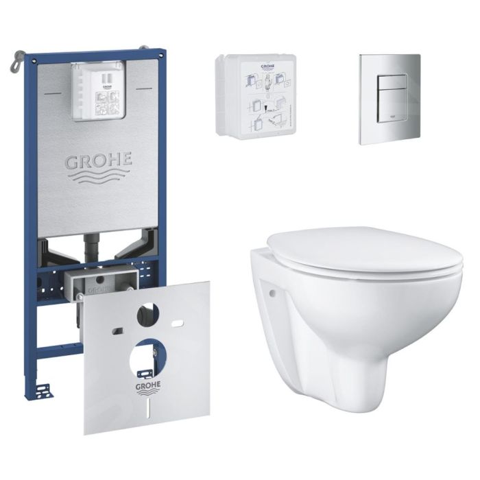 Wc-sarja Grohe Rapid SLX + Bau Ceramic + Grohe Skate Cosmopolitan kroom