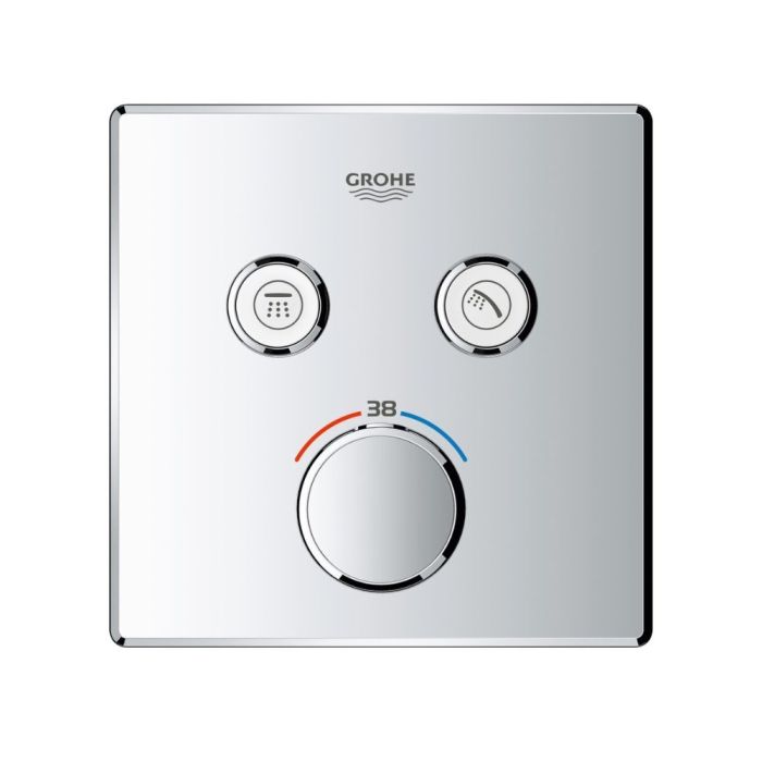 Seinään upotettava termostaattinen suihkuhana Grohe Grohtherm SmartControl Square