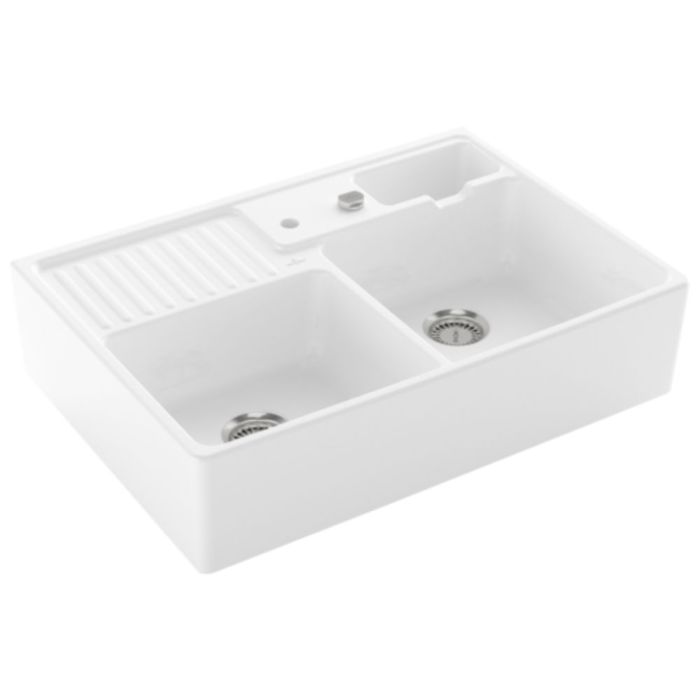 Keittiön pesuallas Villeroy &amp; Boch Kaksoisallas CeramicPlus 632392R1 632392R1