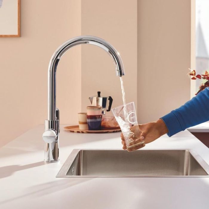 Keittiöhana Grohe Blue Pure StartCurve C + aktiivihiilisuodatin