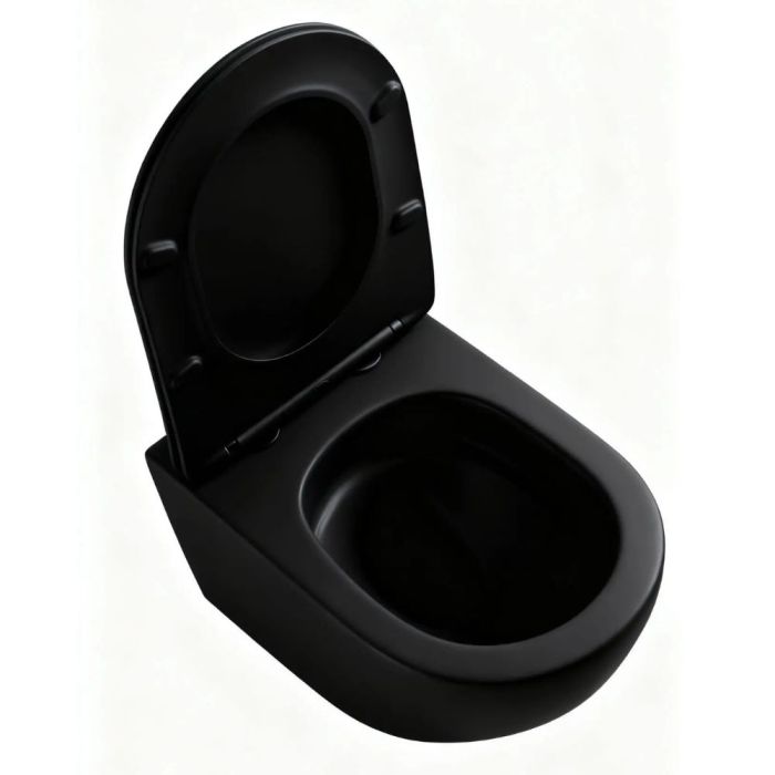Seinä-WC-istuin Kielle Oudee Vortex Rimless+ mattamusta