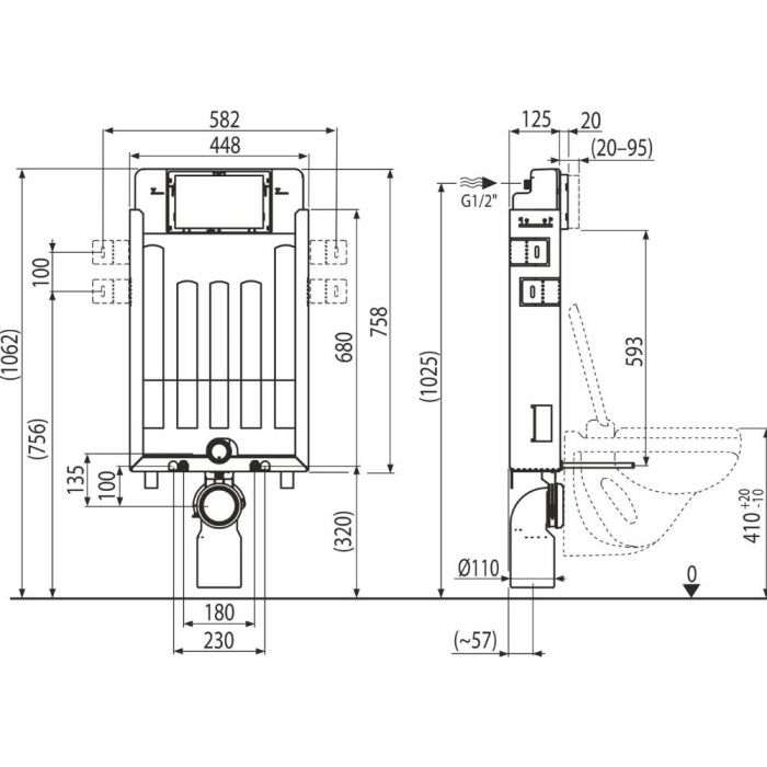 WC-asennusteline Kielle Genesis 70005150 - Outlet-tarjous