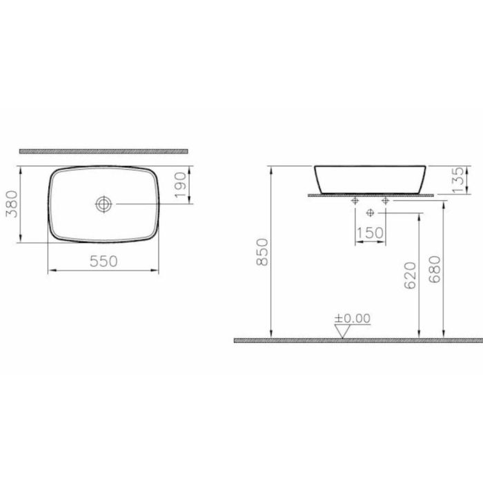 Pesuallas VitrA Shift 7075