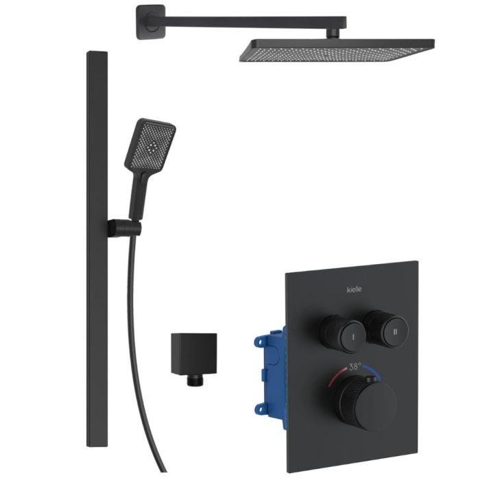 Seinäkiinnitteinen suihkusetti Kielle Arkas I 20627SPT34 mattamusta