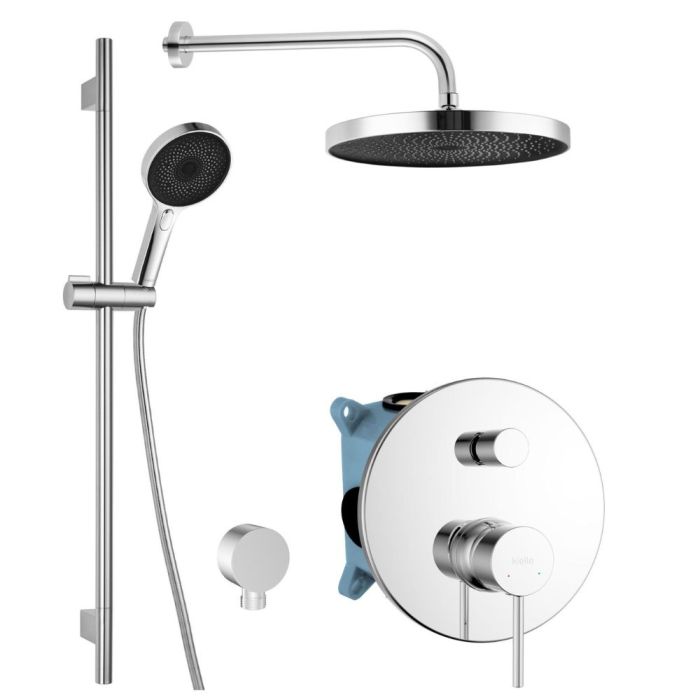 Seinäkiinnitteinen suihkusetti Kielle Oudee 20602SP10 kromi