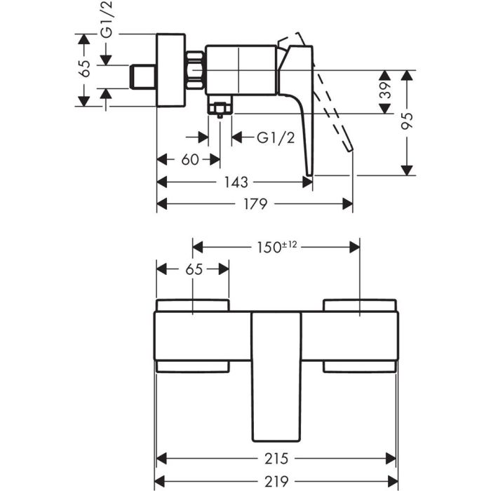 Suihkusekoitin Hansgrohe Metropol kromi
