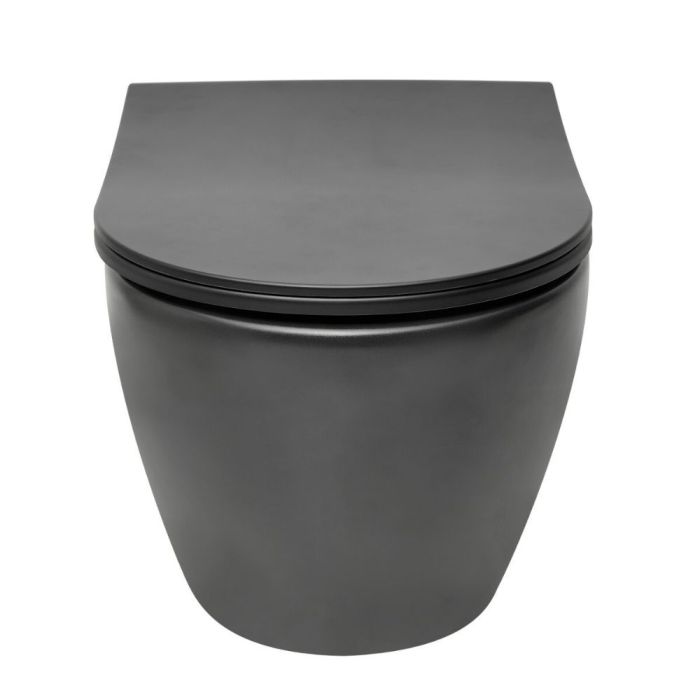 Seinä-WC-istuin VitrA VitrA Project mattamusta