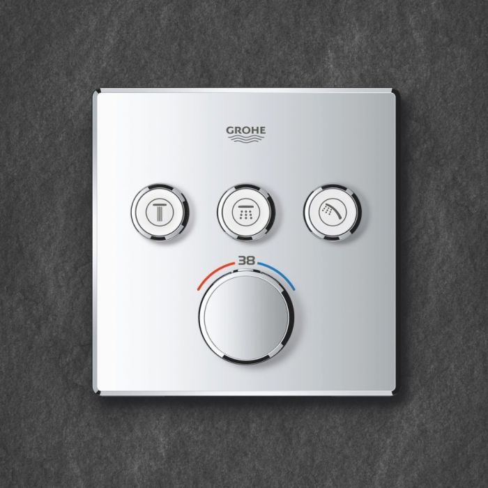 Seinään asennettava termostaattinen suihkuhana Grohe Grohtherm SmartControl 3