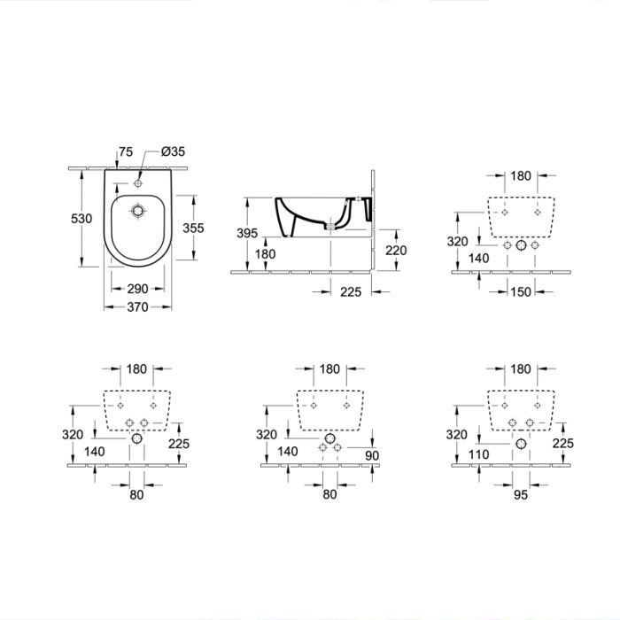 Bidee Villeroy &amp; Boch Avento 54050001 54050001