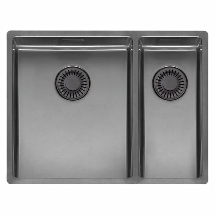 Keittiöallas Reginox New York 34 + 18 Comfort Gun Metal II