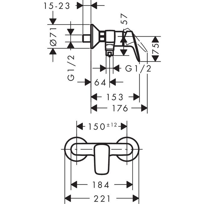 Suihkusekoitin Hansgrohe Logis