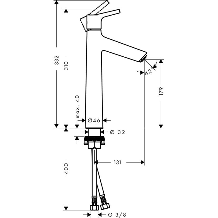 Venttiilisekoitin Hansgrohe Talis S 190