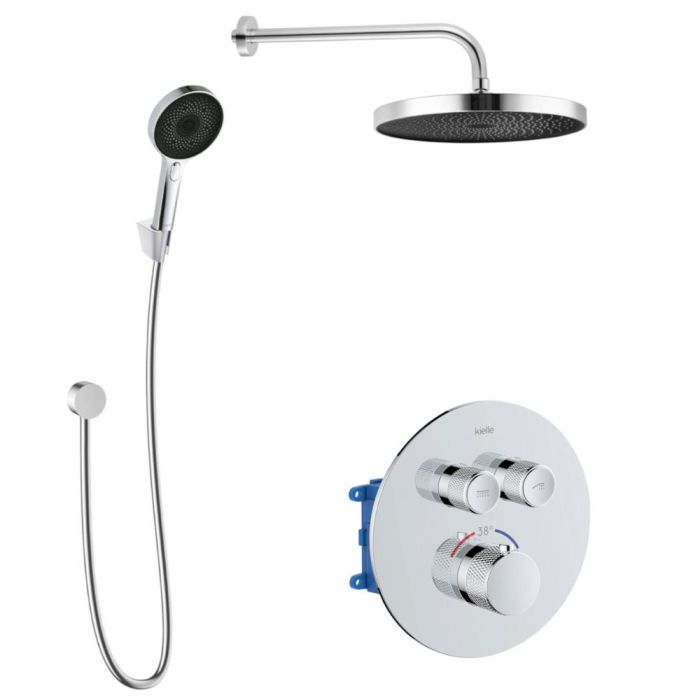 Seinäkiinnitteinen suihkusetti Kielle Oudee 20602SPT20 kromi