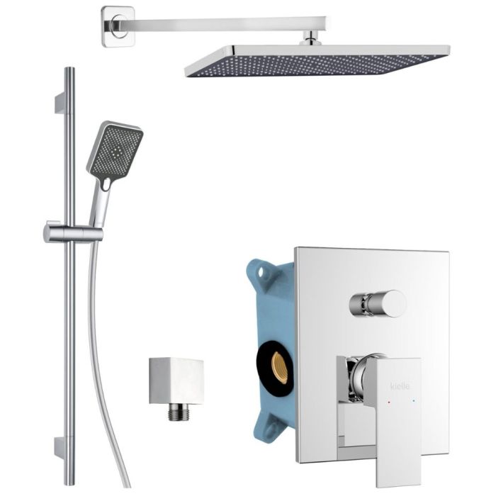 Seinäkiinnitteinen suihkusetti Kielle Arkas I 20611SP10 kromi