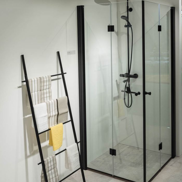 Suihkuovi Balteco Fold musta