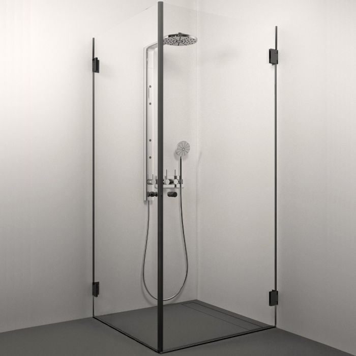 Suihkunurkkaus Stikla Sofia Musta