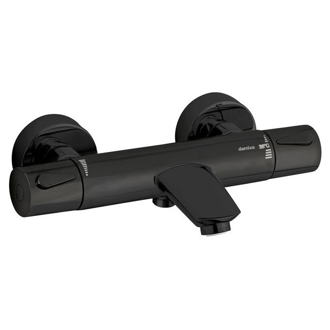 Termostaatti Amme- ja suihkuhana Damixa Silhouet mattamustana