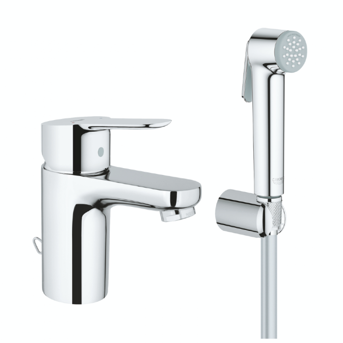 Suihkusekoitin Grohe BauEdge S-Size, jossa on bideesuihku
