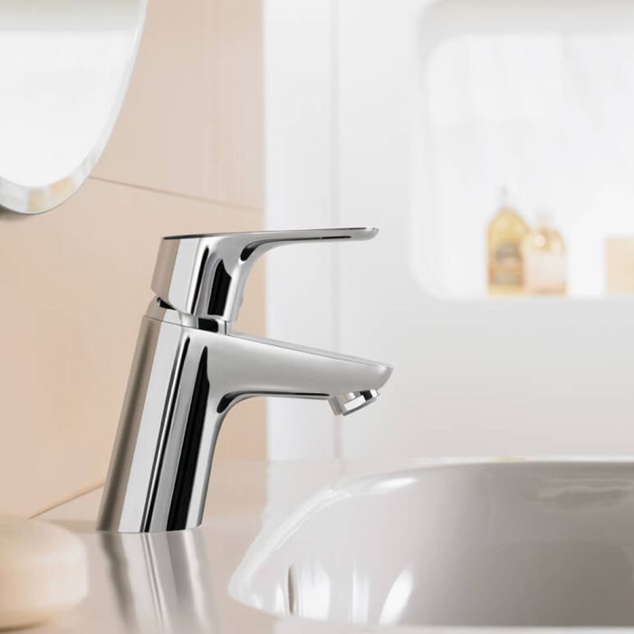 Sekoitushana Hansgrohe Focus 70, jossa on pop-up-pohjaventtiili