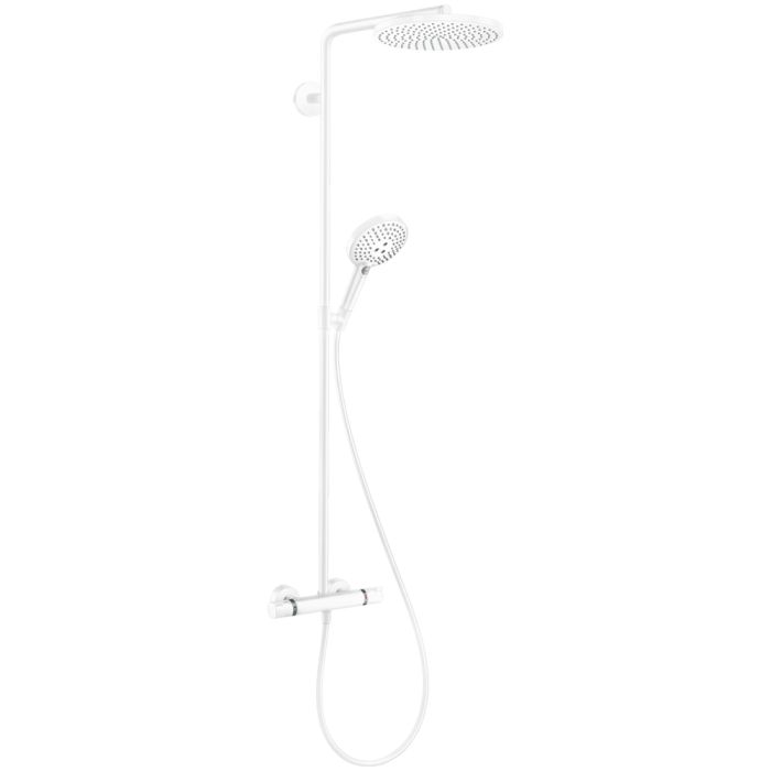 Suihkusetti Hansgrohe Raindance Select S 240 1jet suihkuputki matta valkoinen