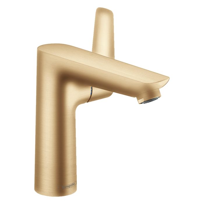 Suihkuhana Hansgrohe Talis E 150 harjattu pronssi, jossa on pohjaventtiili