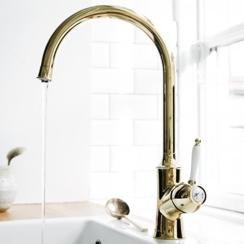 Keittiöhana Damixa Tradition kiillotettu messinki