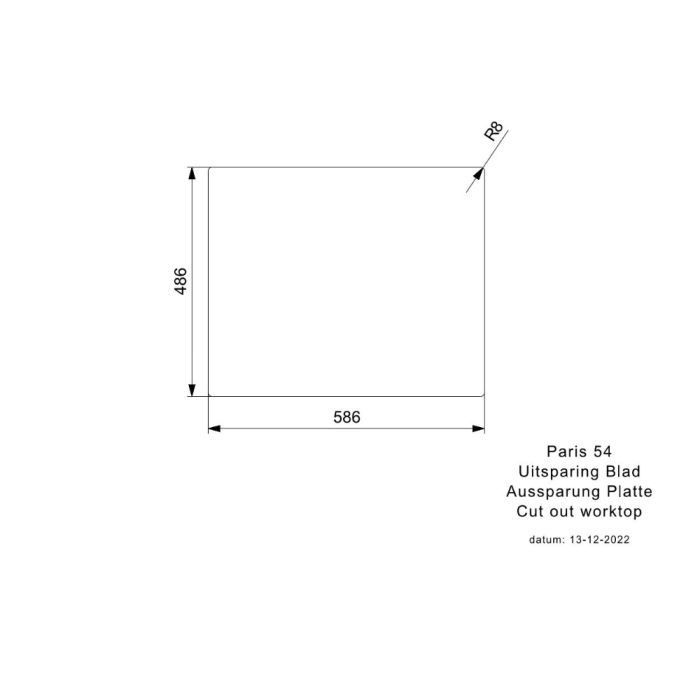 Keittiöallas Reginox Paris 54 Musta Hopeinen